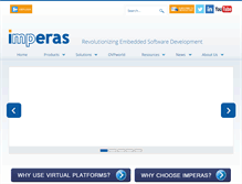 Tablet Screenshot of imperas.com